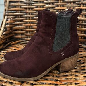 DV by Dolce Vita Burgundy Ankle Boots